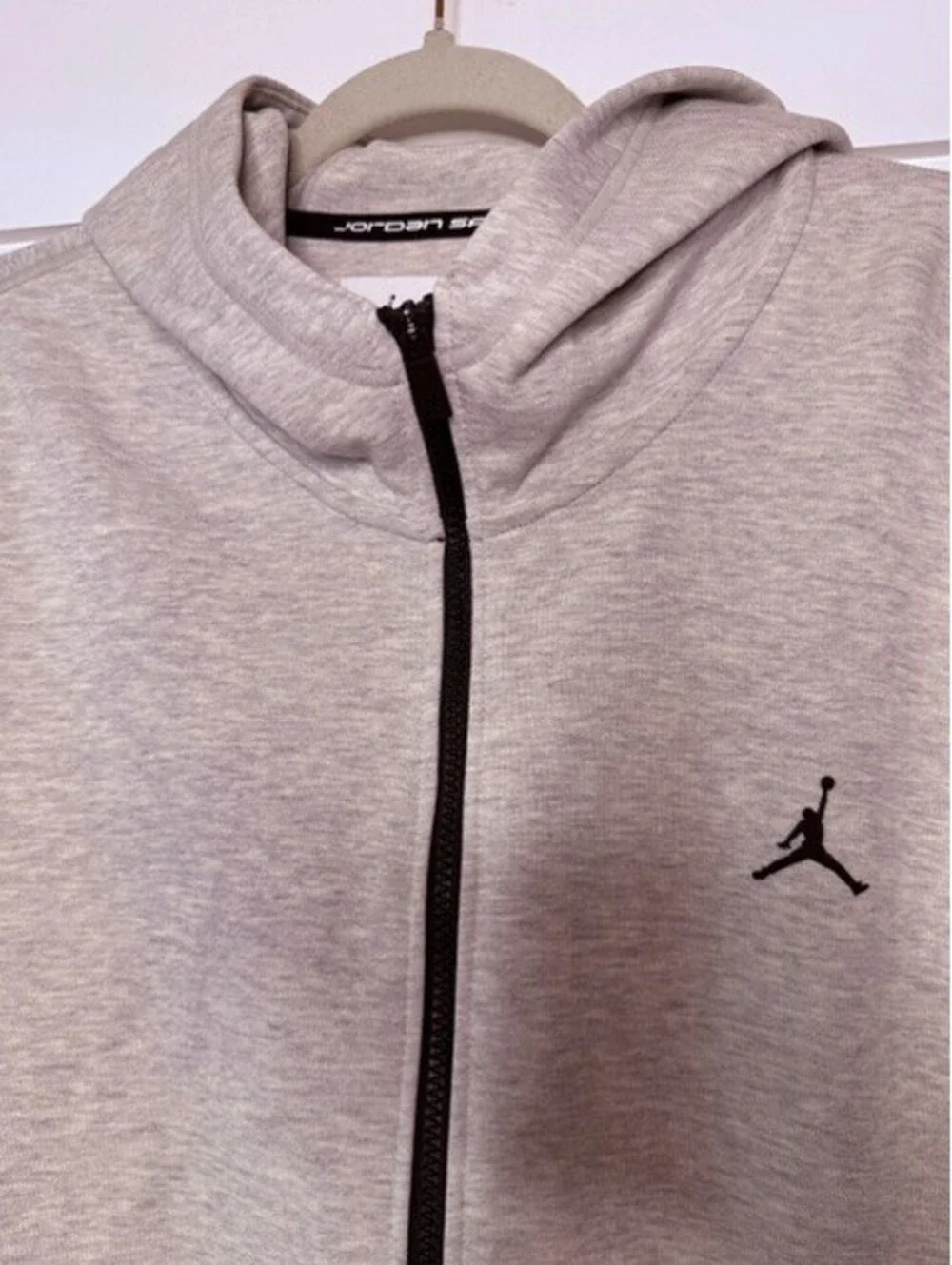 Nike Jordan Sport Men's Full Zip Hoodie Gray Jumpman Hooded Sweatshirt L NWT